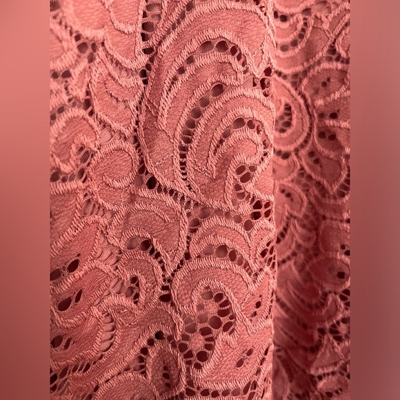Pink Lace A Line Skirt, Size Small - Picture 3 of 11